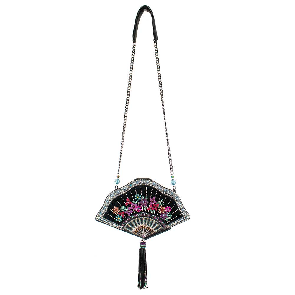 Coquette Floral Fan Beaded Handbag