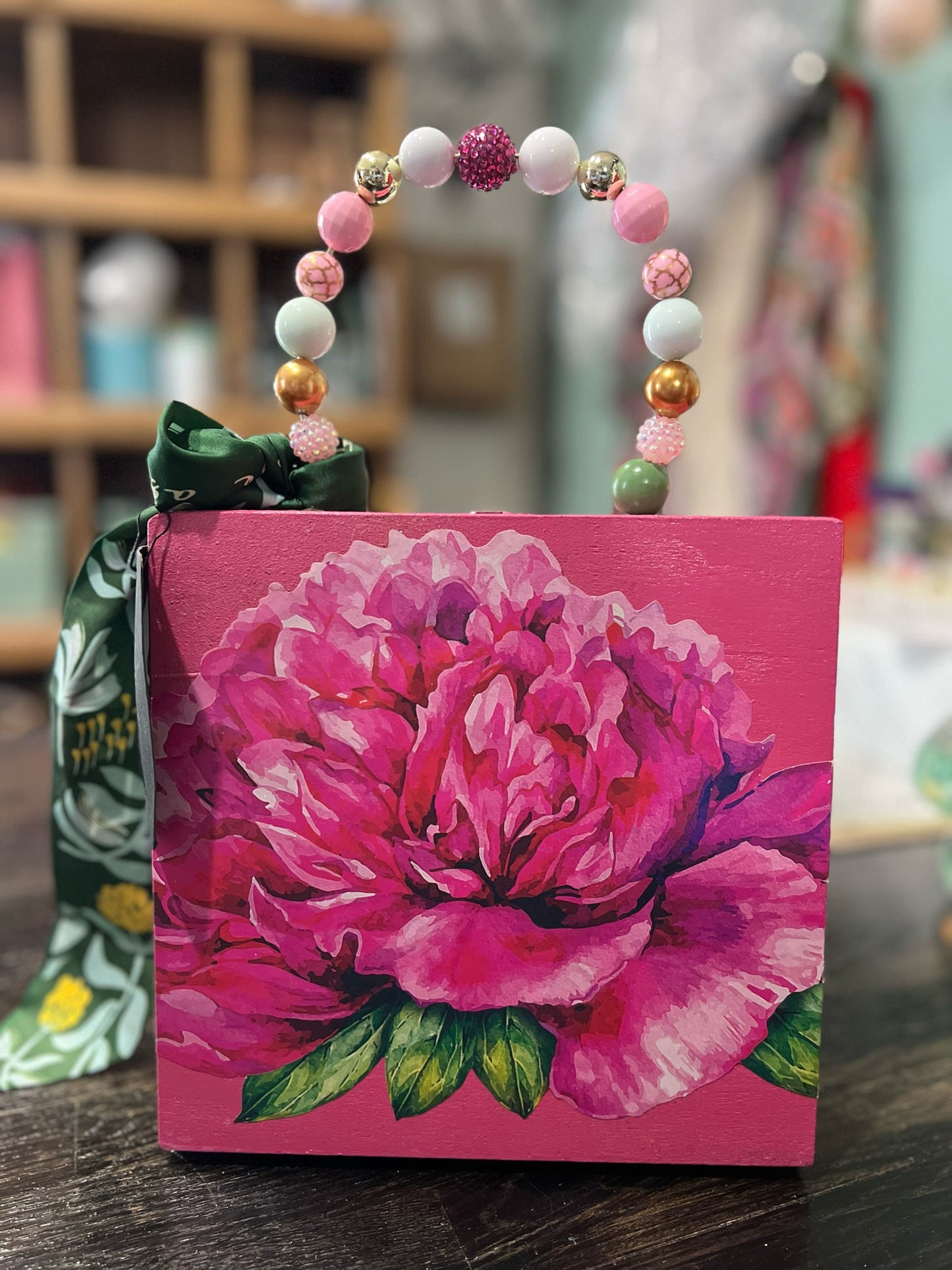 Peony Power, Cigar Box
Purse - Floral Fantasy Edition