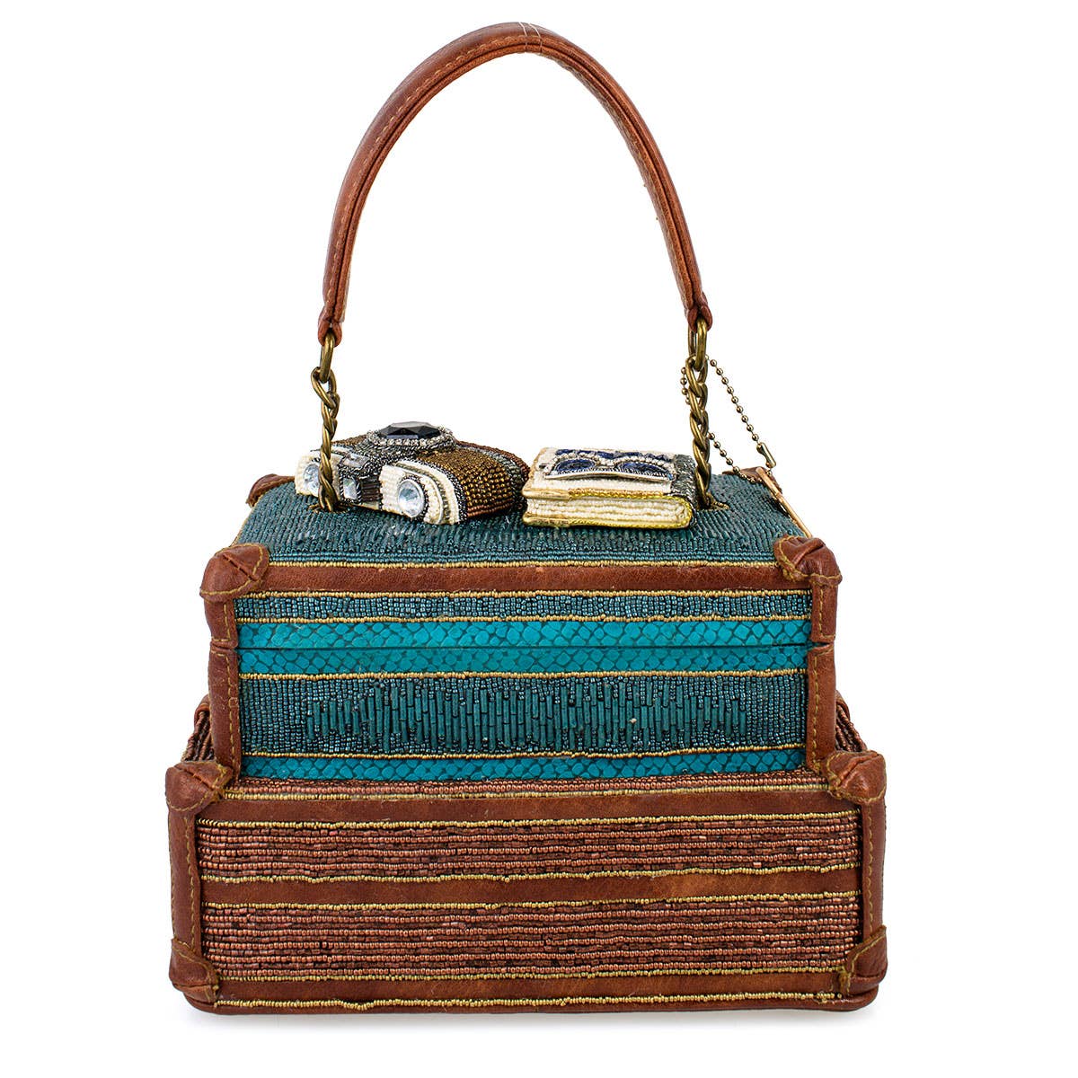 Baggage Claim Top Handle Pseudo Suitcase Bag