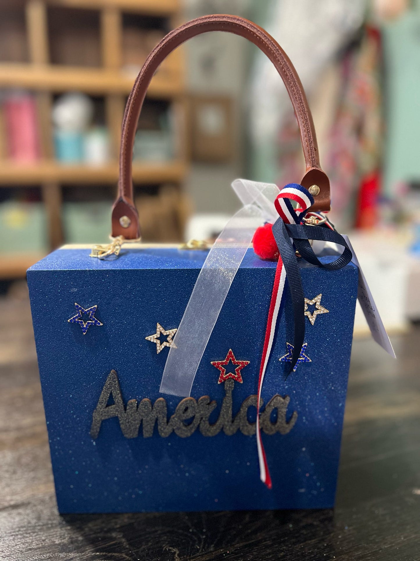 Land of the Free, Cigar Box
Purse - Patriotic Elegance Edition