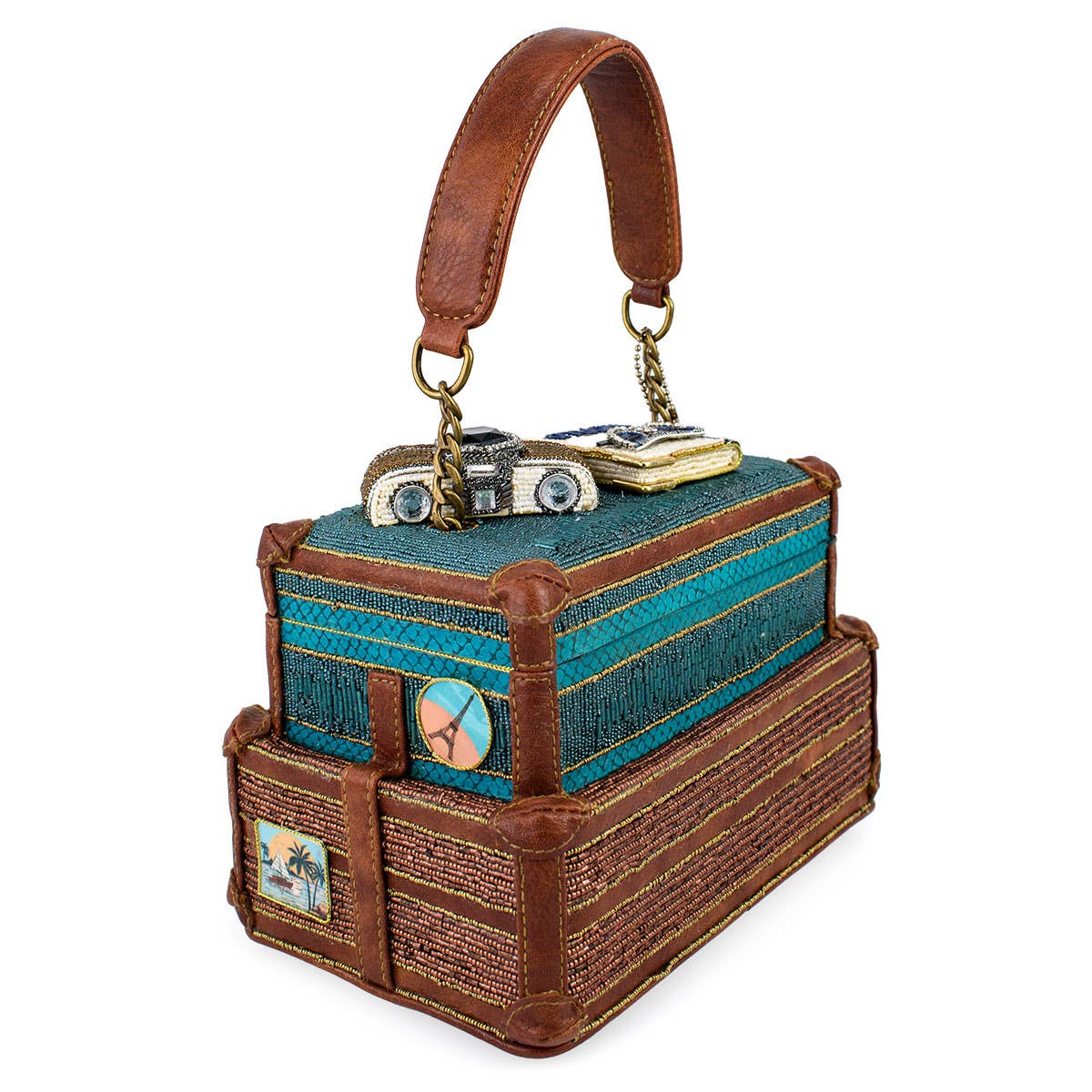 Baggage Claim Top Handle Pseudo Suitcase Bag