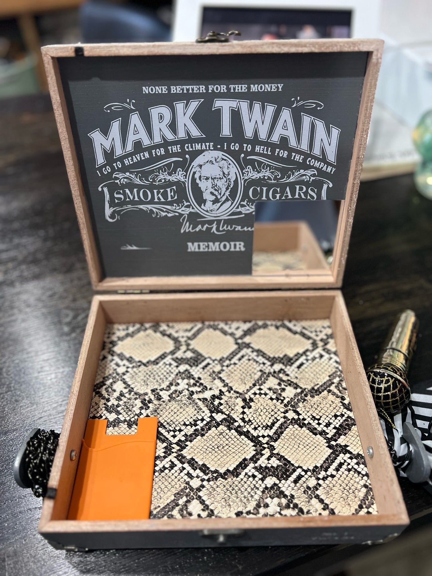 Rock & Roll Cigar Box Purse - One of a Kind!