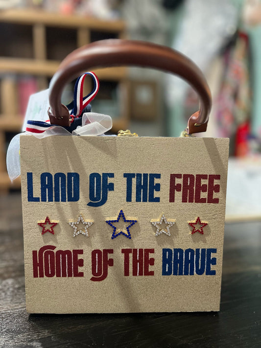Land of the Free, Cigar Box
Purse - Patriotic Elegance Edition