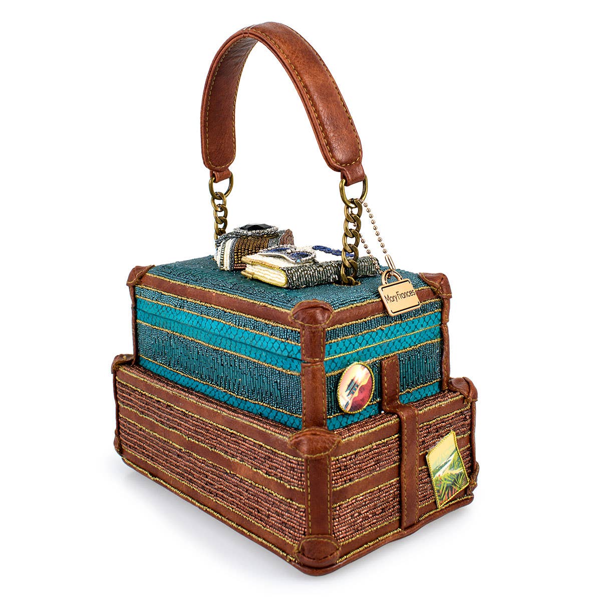 Baggage Claim Top Handle Pseudo Suitcase Bag