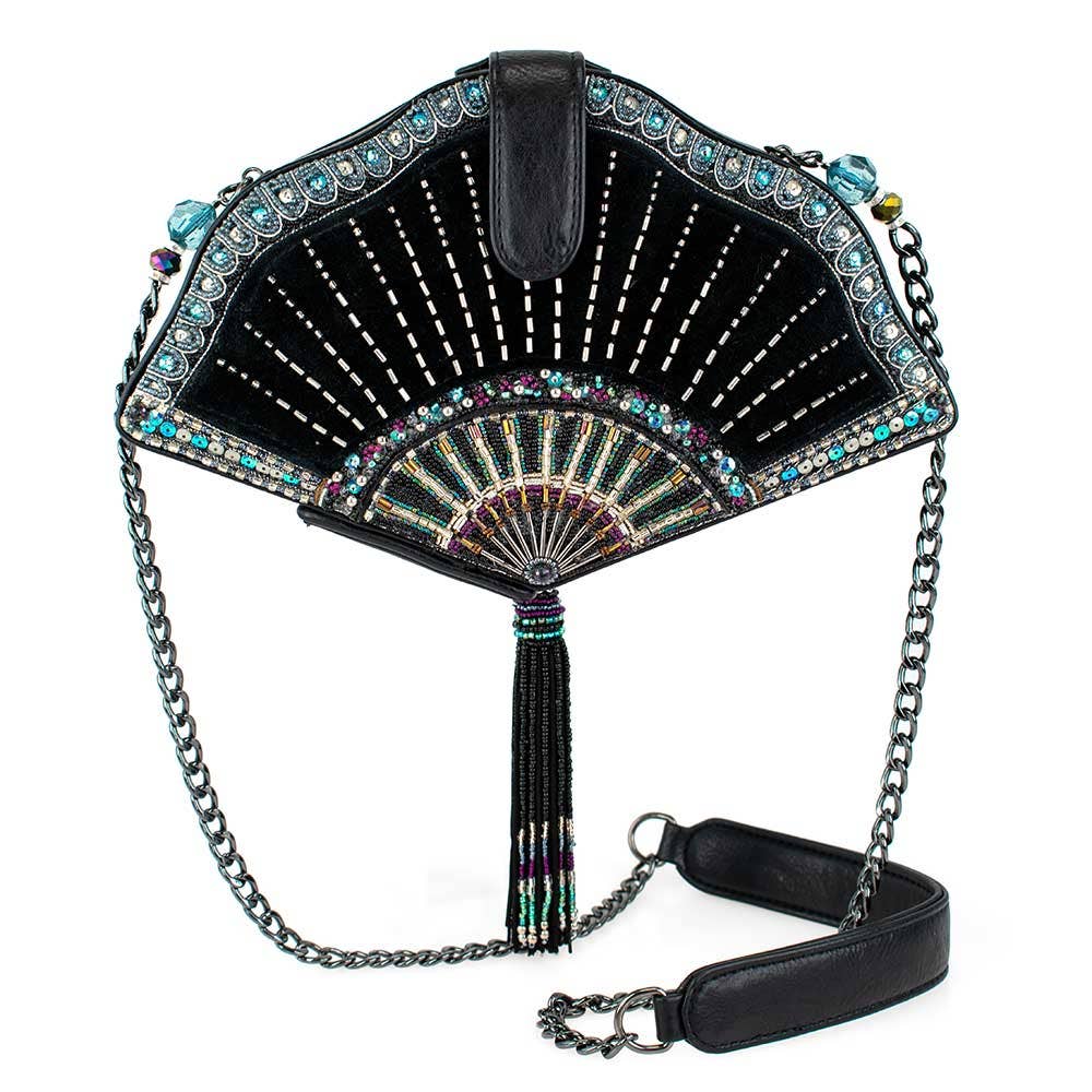 Coquette Floral Fan Beaded Handbag