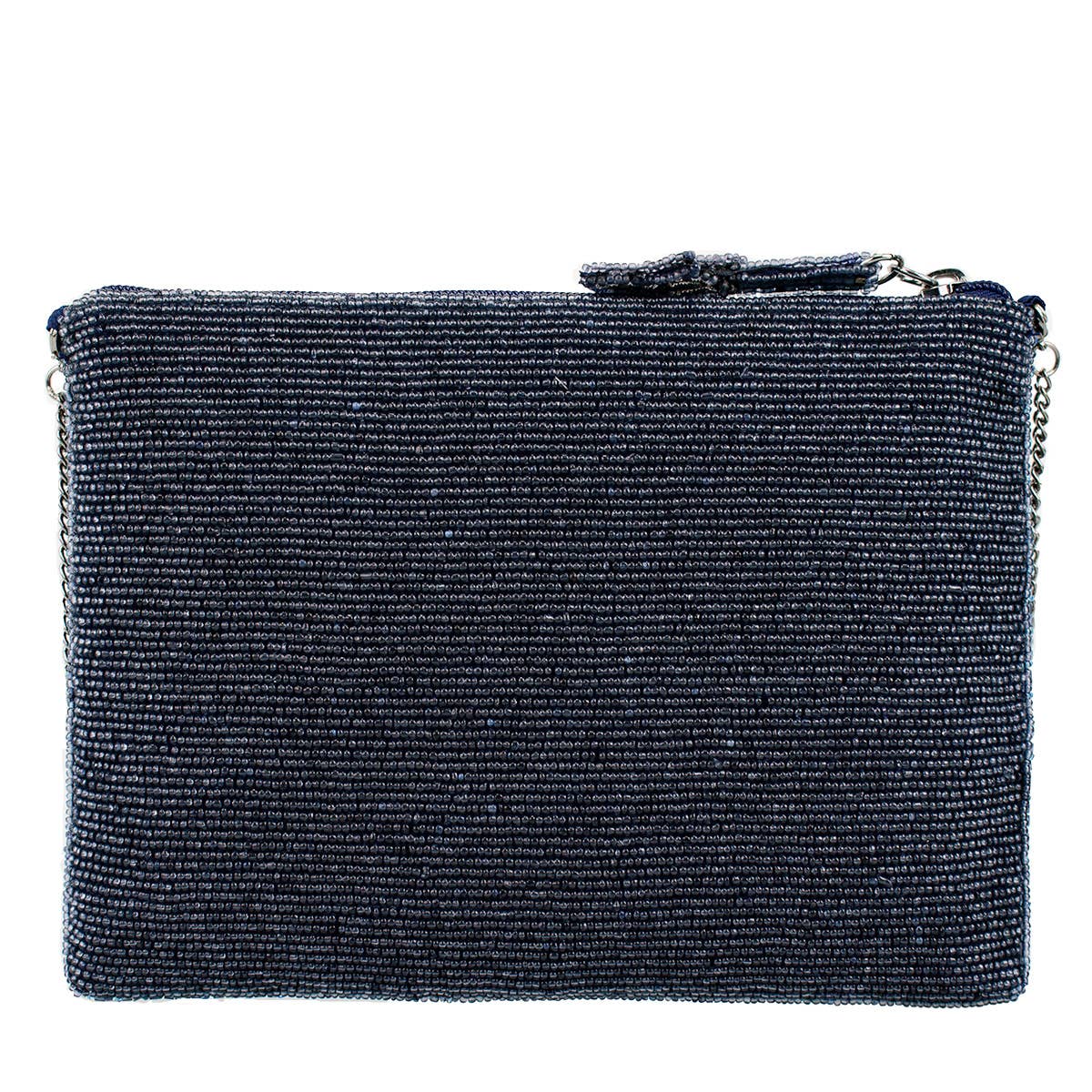 Super Nova Blue Celestial Stars & Moon Beaded Crossbody Mini