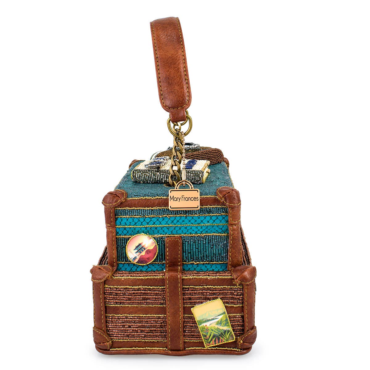 Baggage Claim Top Handle Pseudo Suitcase Bag