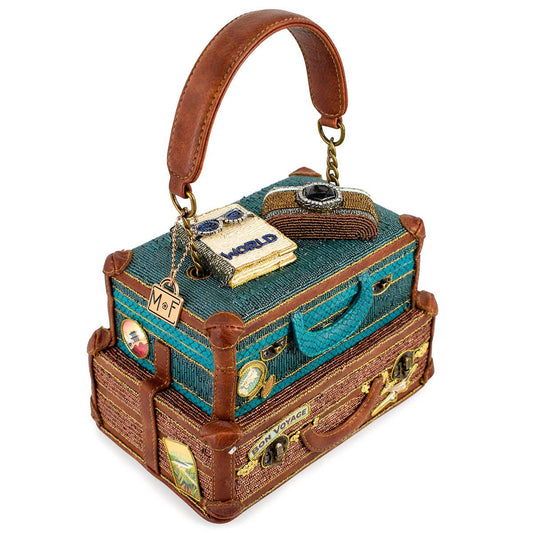 Baggage Claim Top Handle Pseudo Suitcase Bag