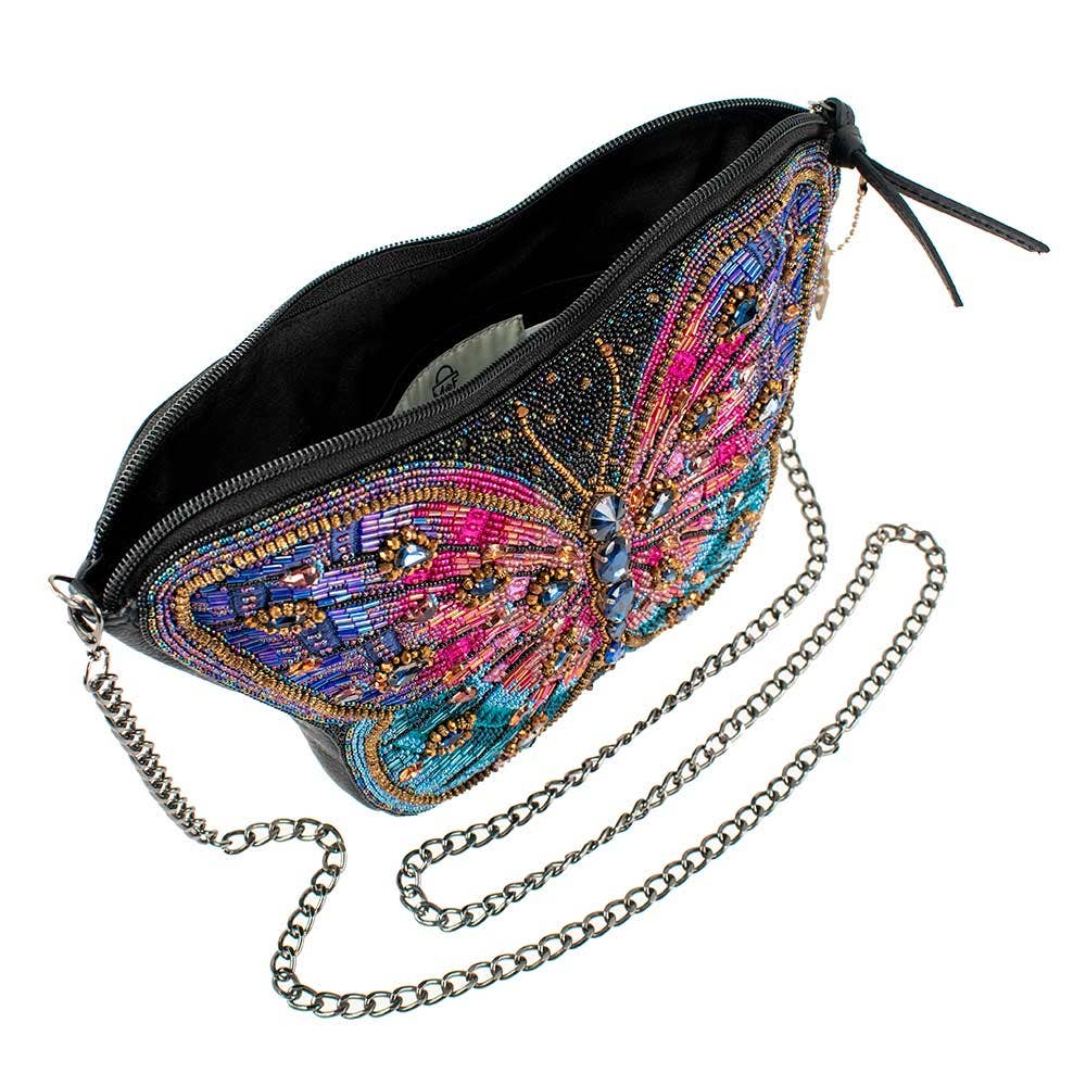 Jewels Beaded Butterfly Crossbody Handbag