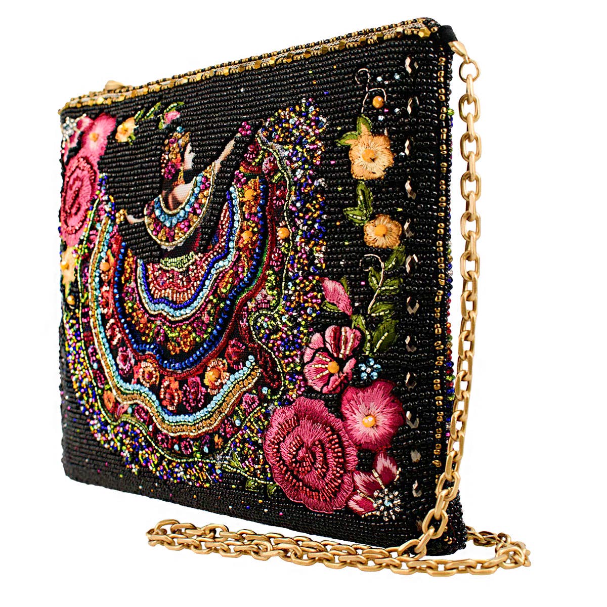 The Dancer Flamenco Colorful Beaded Embroidered Crossbody