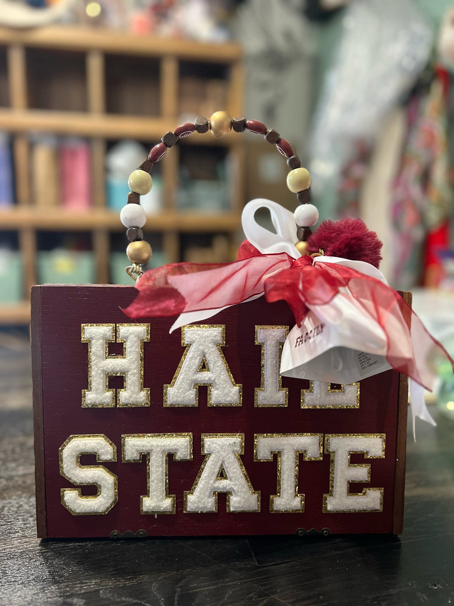 Mississippi State "Hail State"
Cigar Box Purse