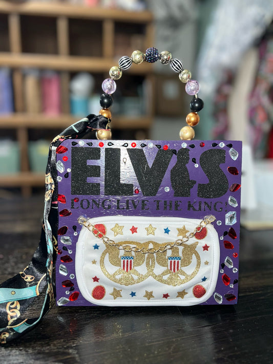 "Long Live the King" Elvis
Cigar Box Purse