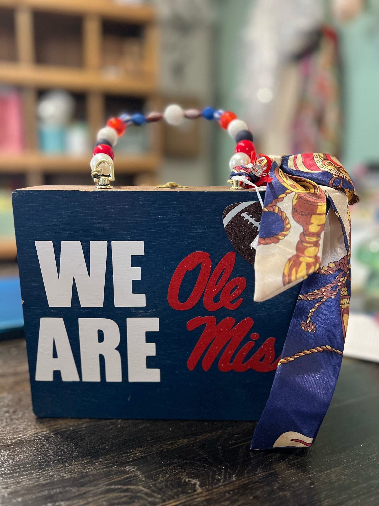 Ole Miss "We Are Rebels" Cigar
Box Purse