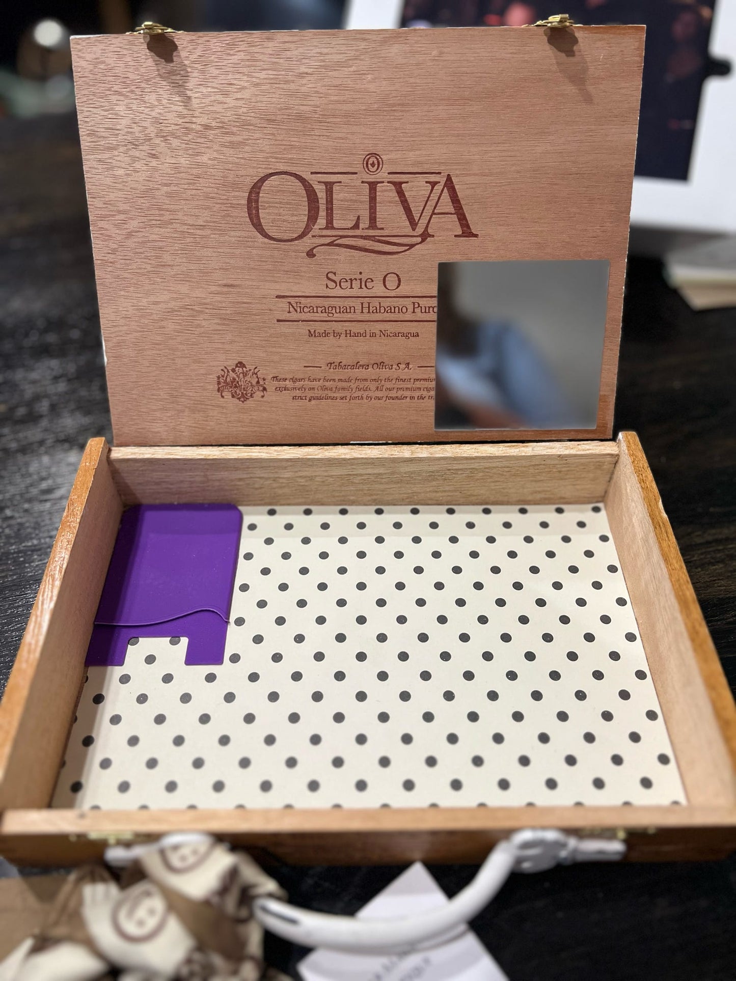 Rainbow Waiting, Cigar Box Purse - Positivity Edition