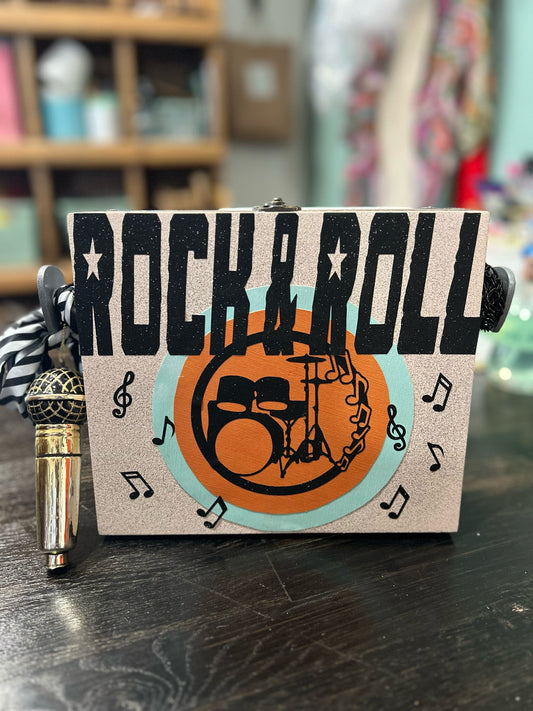 Rock & Roll Cigar Box Purse - One of a Kind!