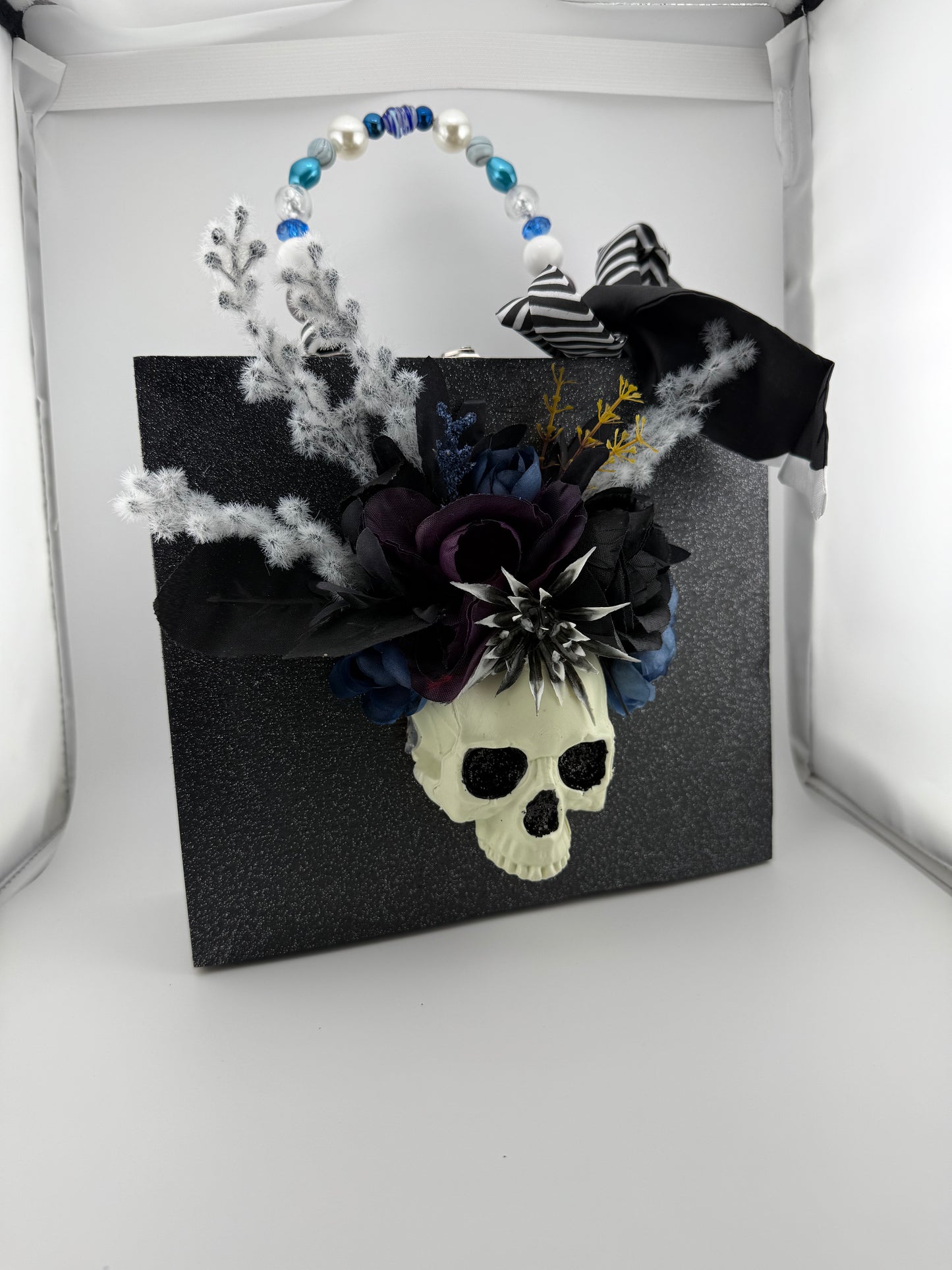 Spooky Skull Cigar Box Purse 🖤💀✨
