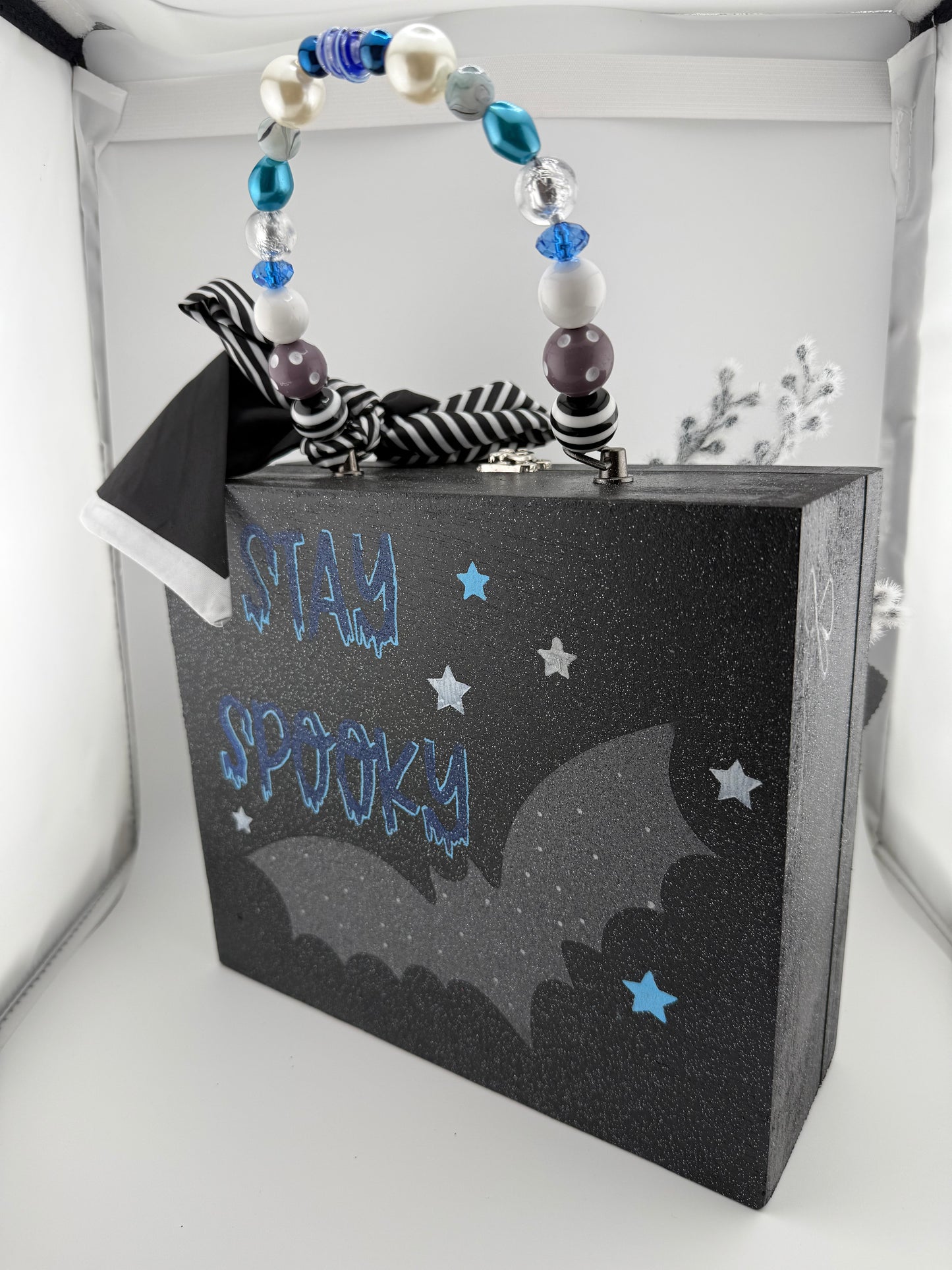 Spooky Skull Cigar Box Purse 🖤💀✨