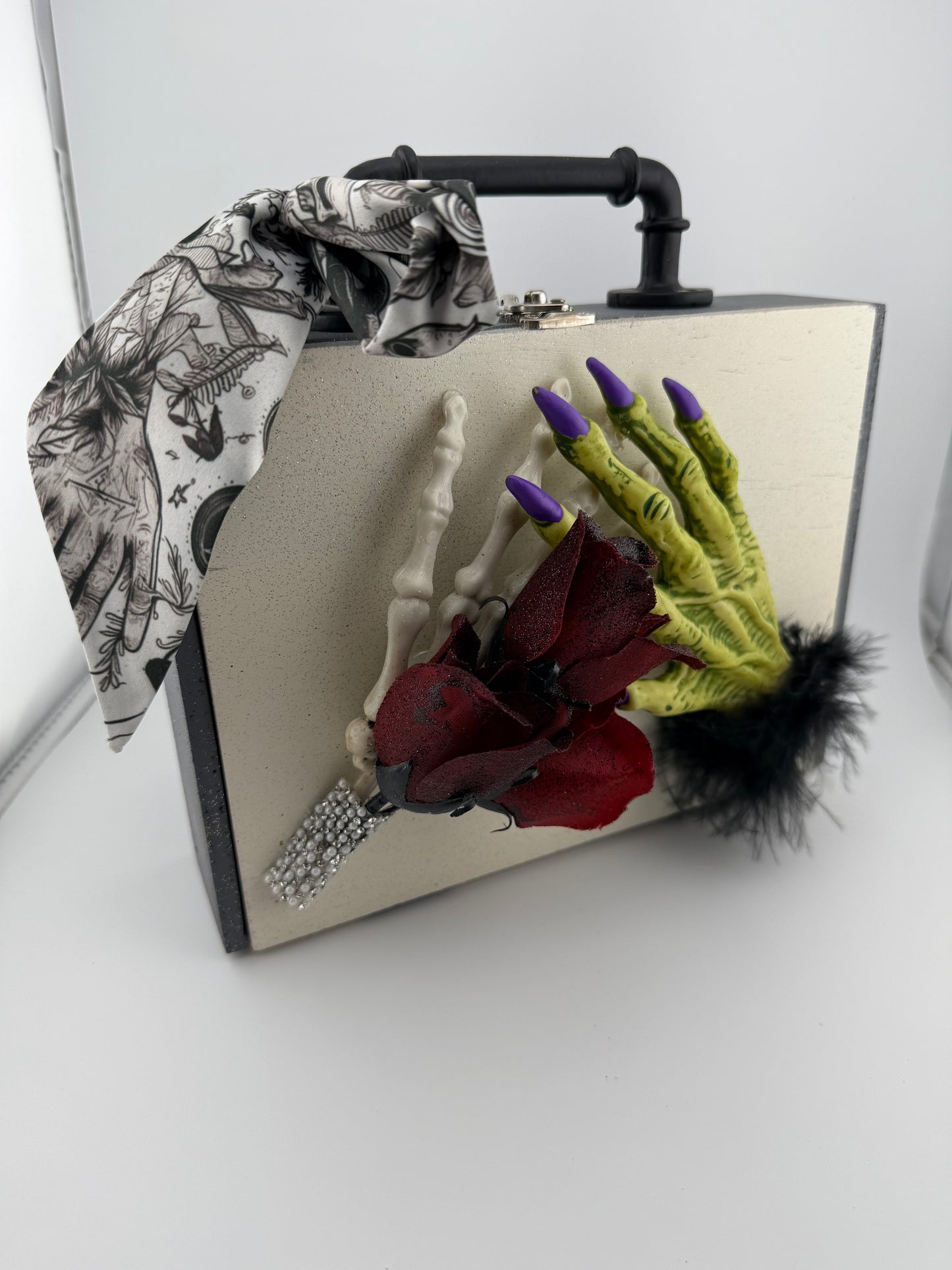 Till Death Do Us Part, Gothic Cigar Box Purse 🖤💀🌹