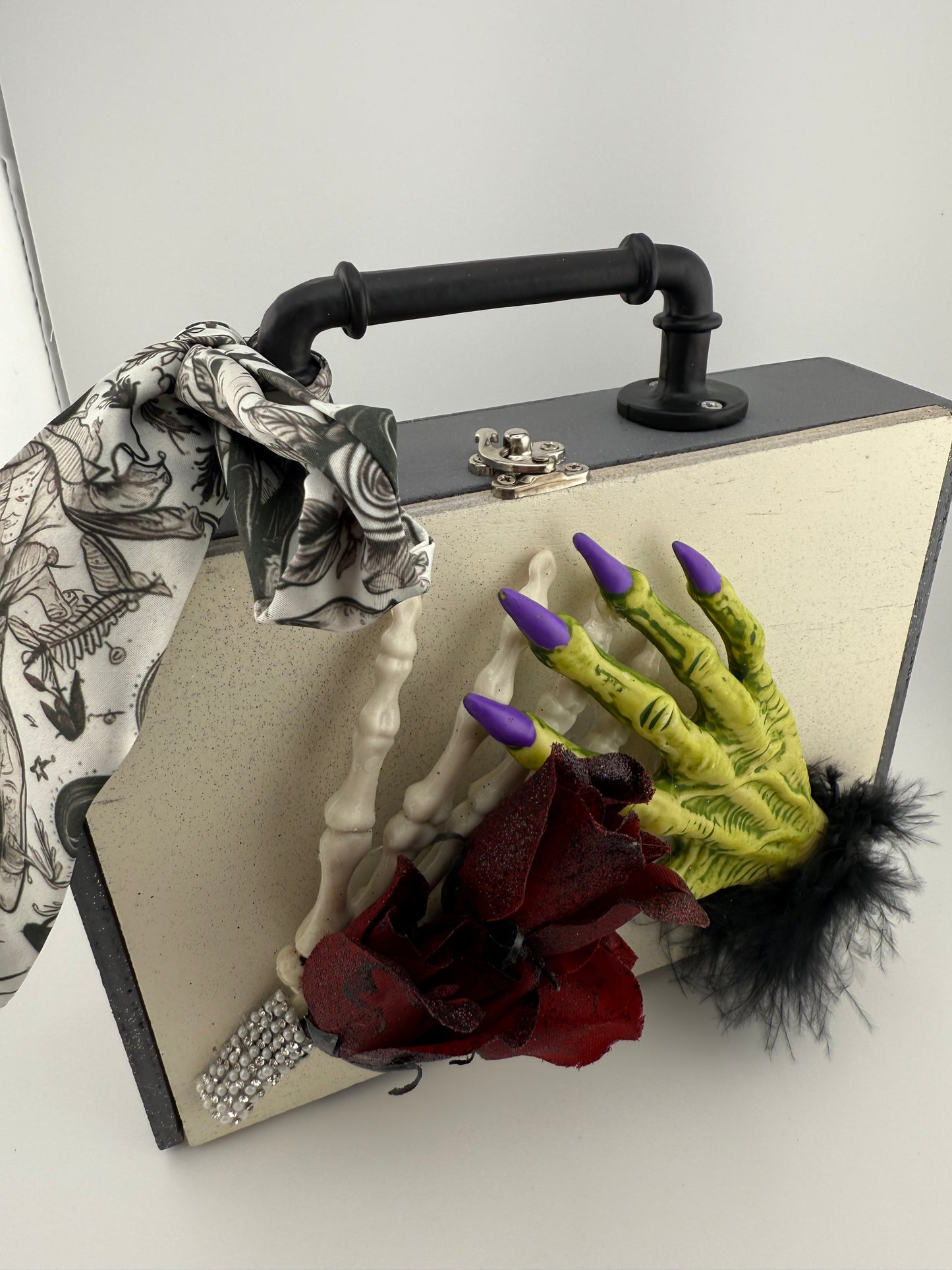 Till Death Do Us Part, Gothic Cigar Box Purse 🖤💀🌹