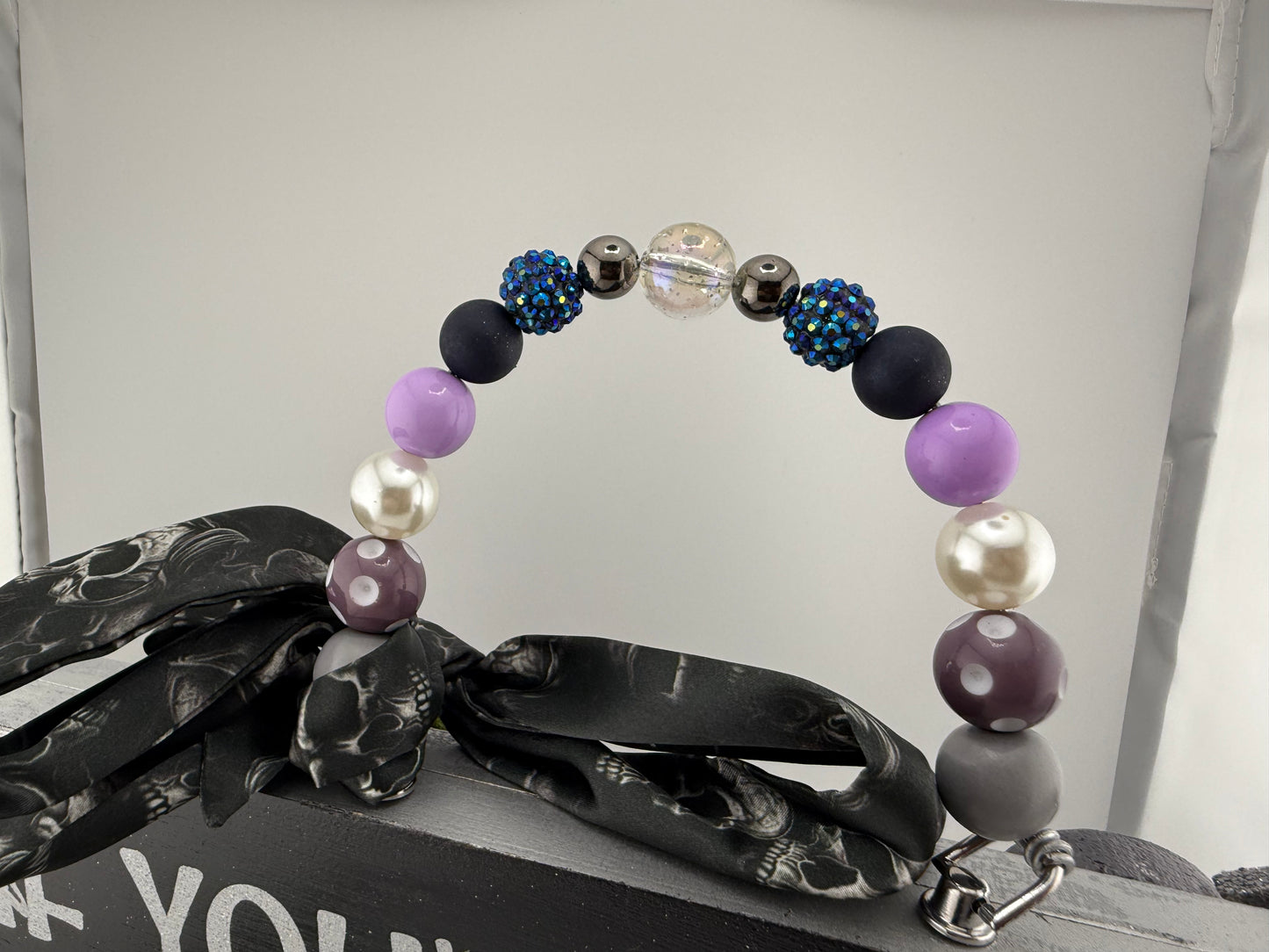 🖤 Graveyard Cat Halloween Cigar Box Purse