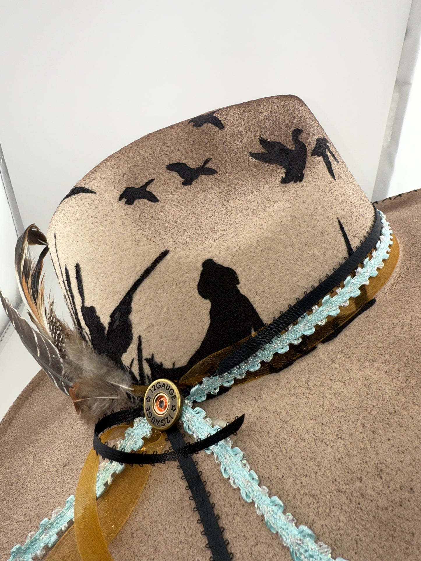 Custom Duck Hunting Western Hat 🎩🦆