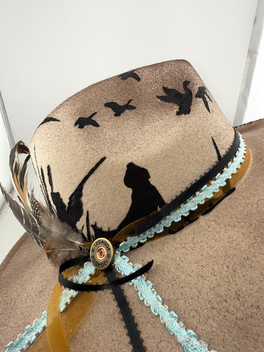 Custom Duck Hunting Western Hat 🎩🦆