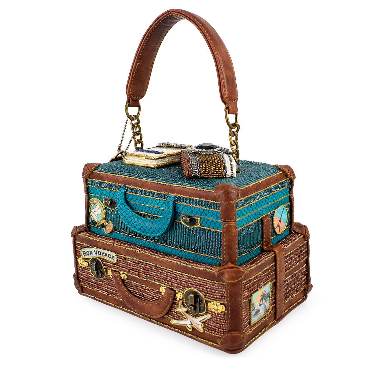 Baggage Claim Top Handle Pseudo Suitcase Bag