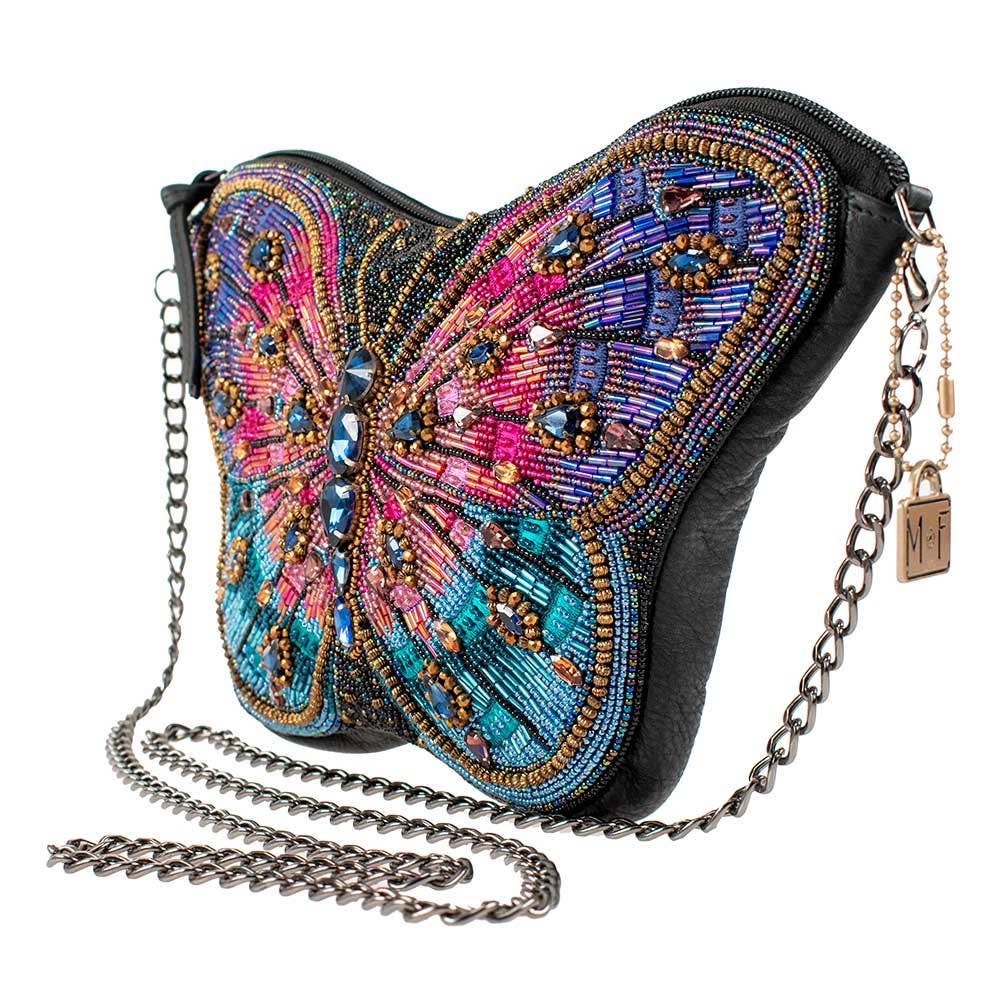 Jewels Beaded Butterfly Crossbody Handbag