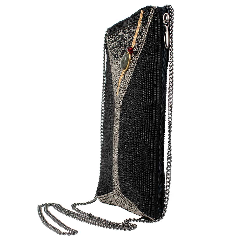 Make It Dirty Beaded Martini Glass Crossbody Phone Bag