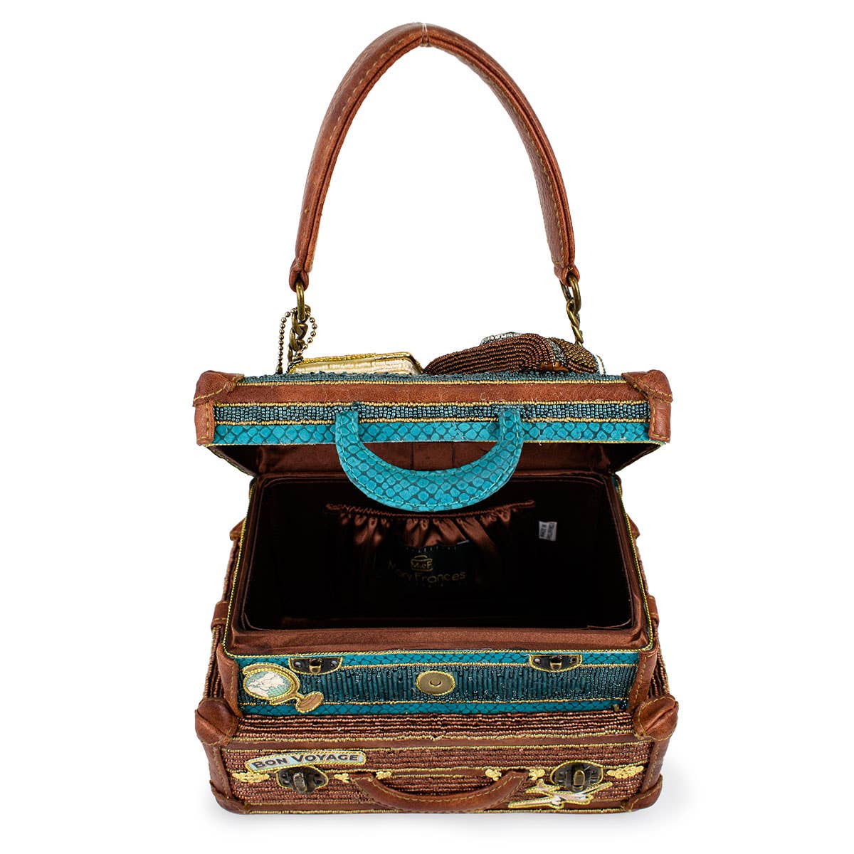 Baggage Claim Top Handle Pseudo Suitcase Bag