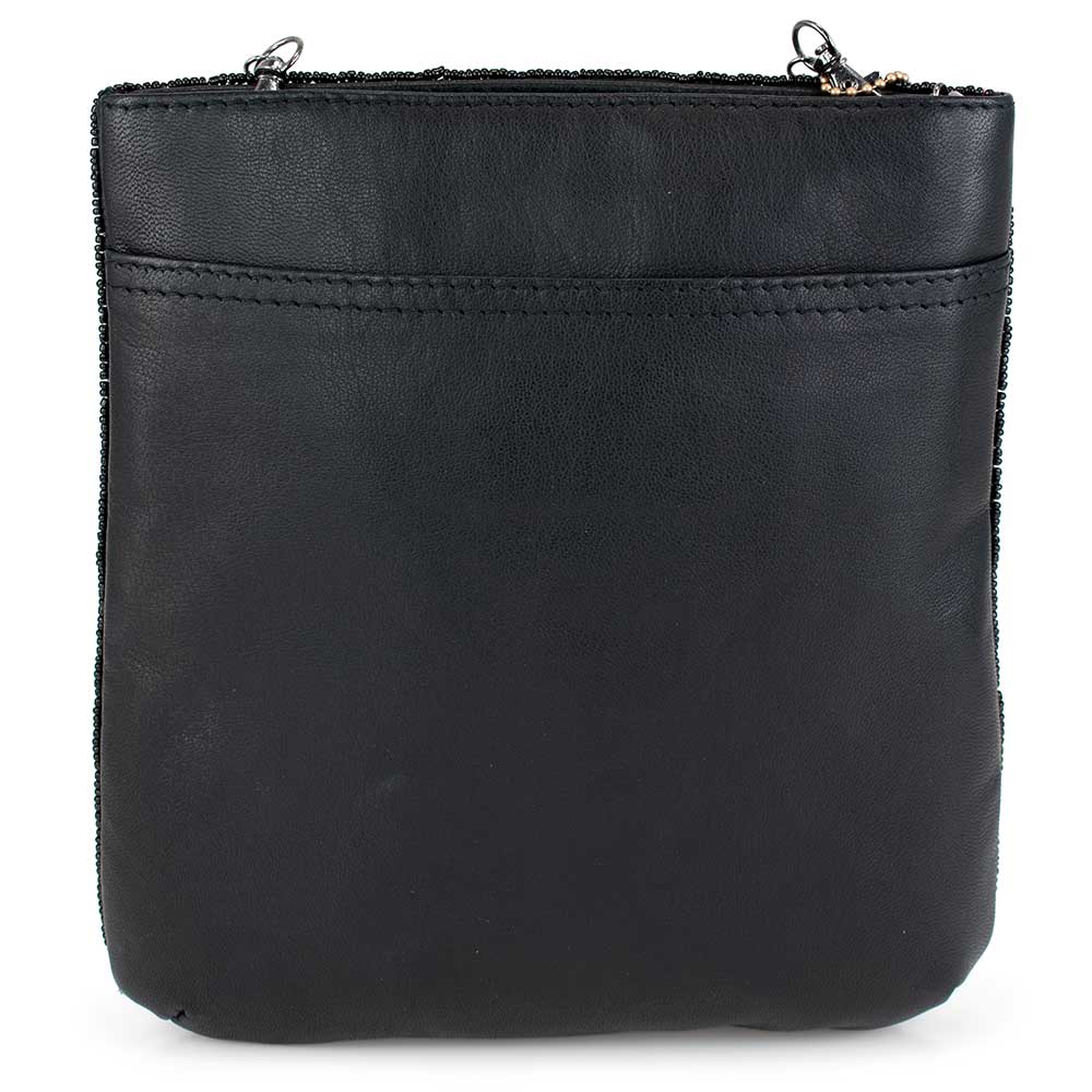 Up and Up Beaded Martini Glass with Olive Crossbody Handbag